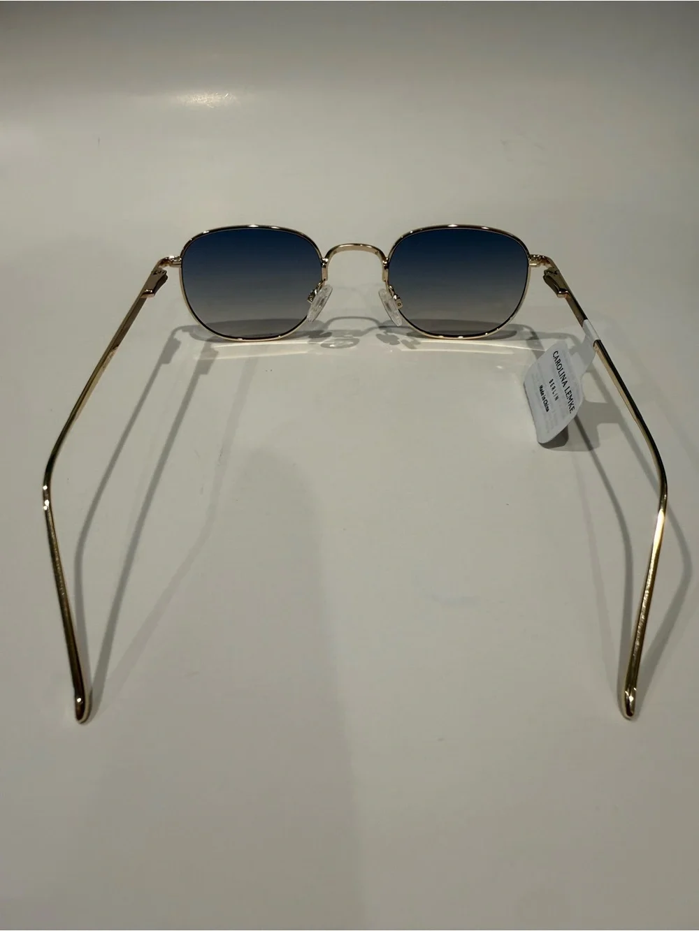 NEW Carolina Lemke Reico Gold Gradient Lense Sunglasses